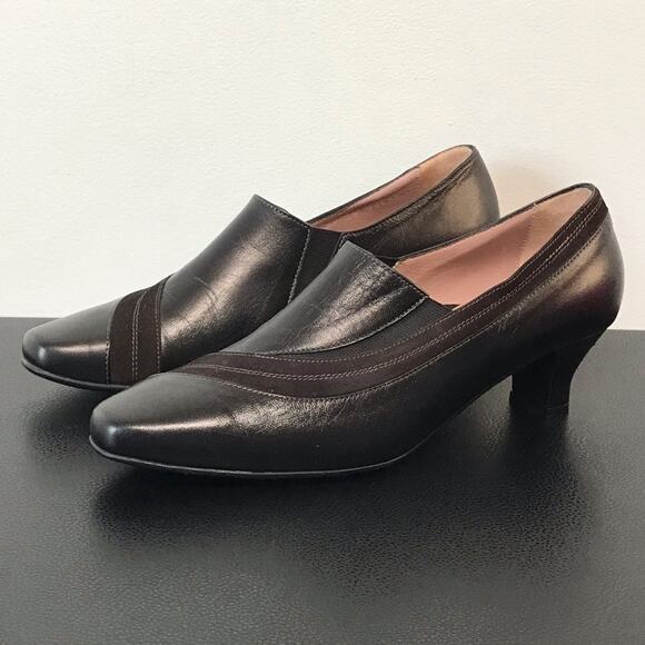 BeautiFeel M Heels for Women for sale | eBay BEAUTIFEEL SUSAN Dark Brown Leather Low Heel Ankle Booties Pumps Womens Size 38